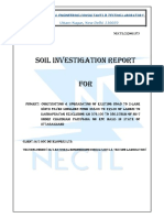 Soil Investigation Report For: National Engineering Consultants & Testing Laboratory