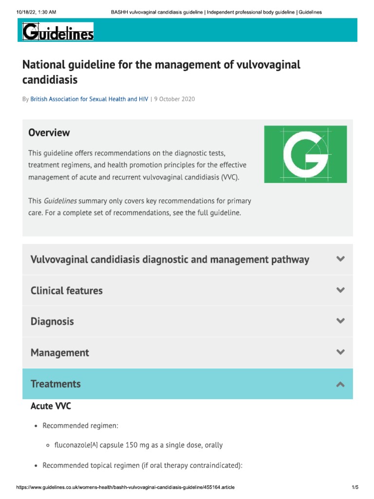 Vulvovaginal Candidiasis | PDF