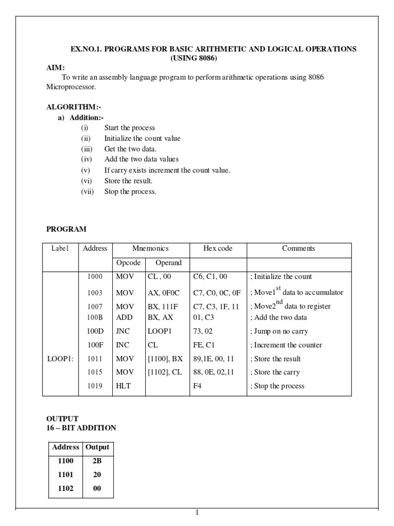 Ec8681-Microprocessors and Microcontrollers Lab-1732123961-Cse IV MP ...