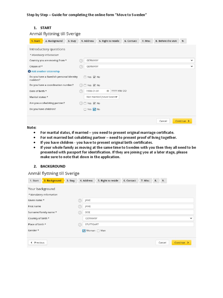 Move to sweden guide pdf