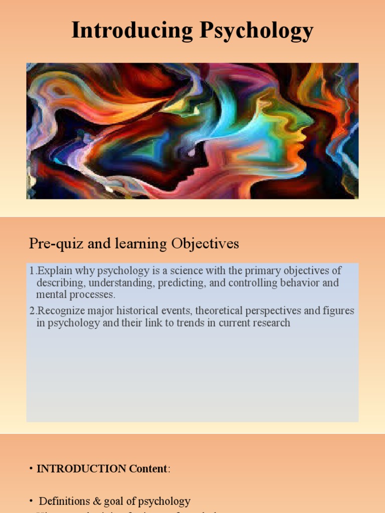 Introduction To Psychology | PDF | Nervous System | Central Nervous System
