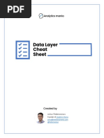 v2 GTM Data Layer Cheat Sheet Analytics Mania