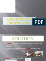 Solution and Suspension