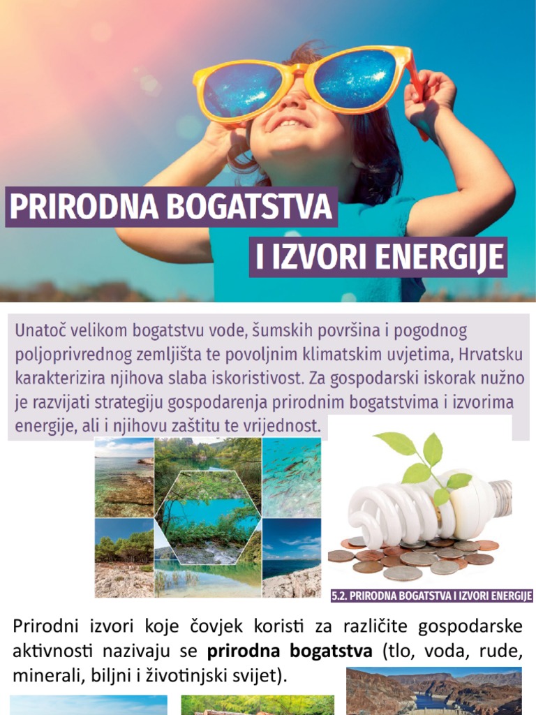 5.2. Prirodna Bogatstva I Izvori Energij | PDF