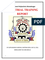 Industrial Training: Government Polytechnic Ahmednagar