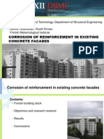 Corrosion of Reinforcement in Existing Concrete Facades