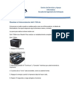 Manual de Procedimiento Reseteo Impresora Dell 1720 DN