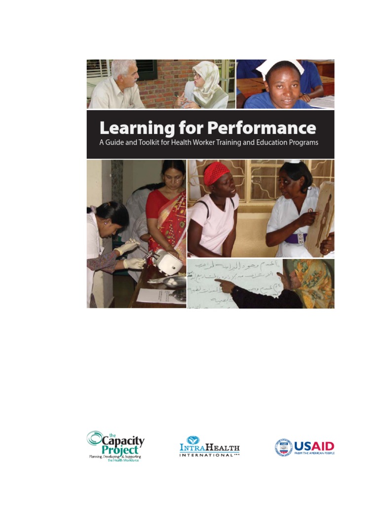 Learning For Performance: A Guide and Toolkit For Health Worker ...