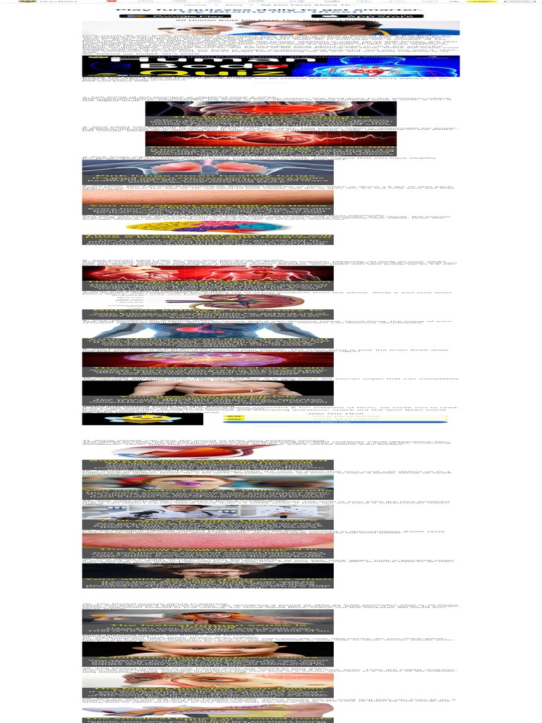 HUMAN BODY FUN FACTS QUIZ intelligence overview