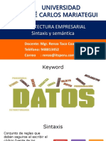 Semana 02 Semantica y Sintaxis