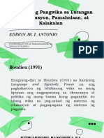 Sitwasyong Pangwika Sa Larangan NG Edukasyon, Pamahalaan, at Kalakalan