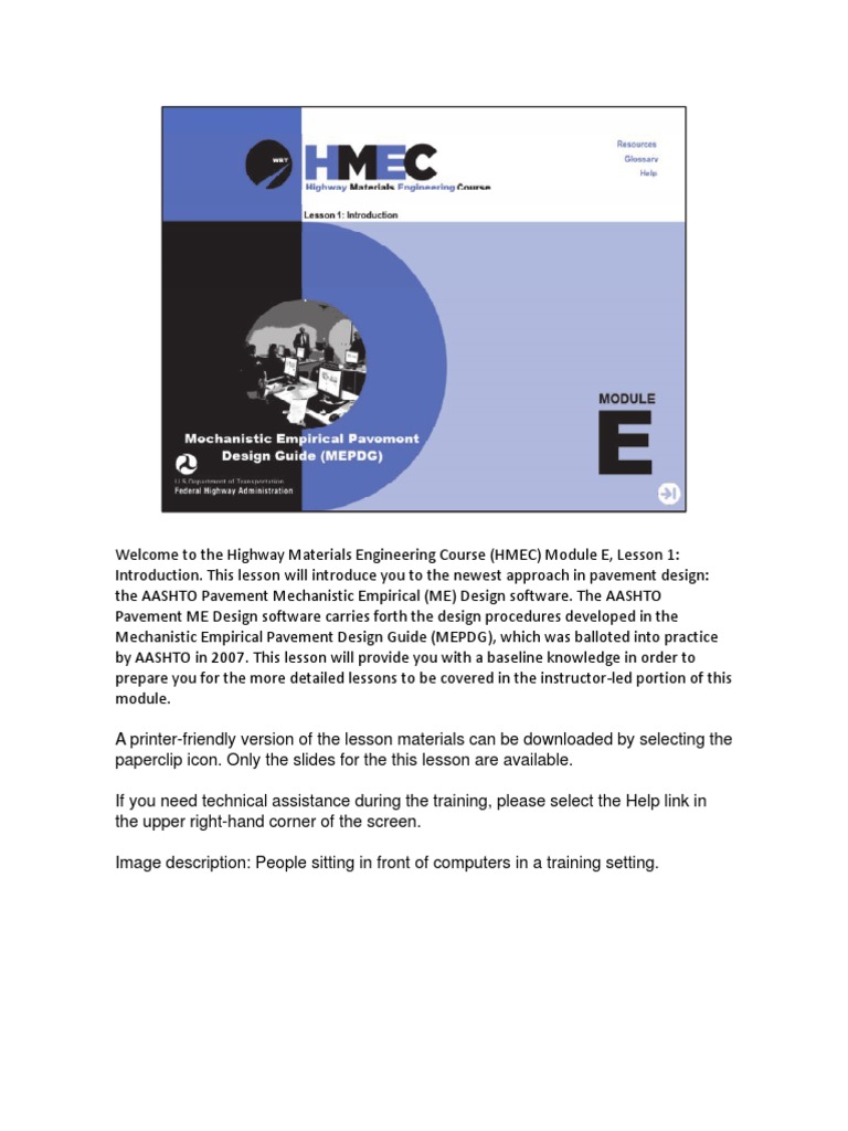 Introduction to the mechanistic empirical pavement design approach