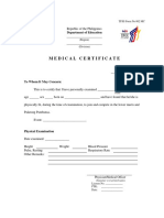 Medical Certificate