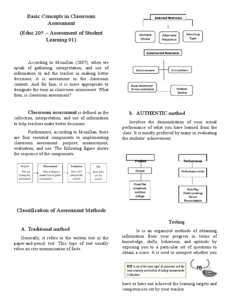 Classroom Assessment Essentials Explained | PDF | Educational ...
