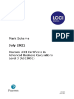Ase3003 July 2021 Mark Scheme