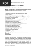 Unesco - Eolss Sample Chapters: Environmental Analytical Chemistry