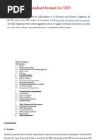 IEEE Standards For SRS1