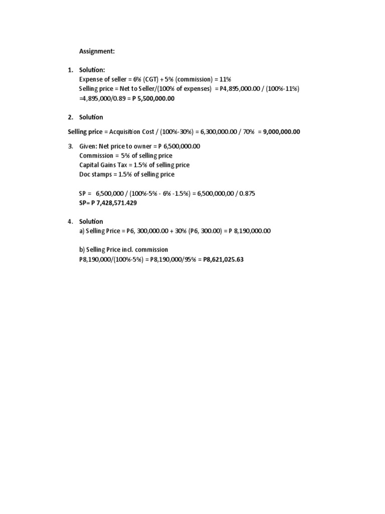 Solutions To Real Estate Finance PDF