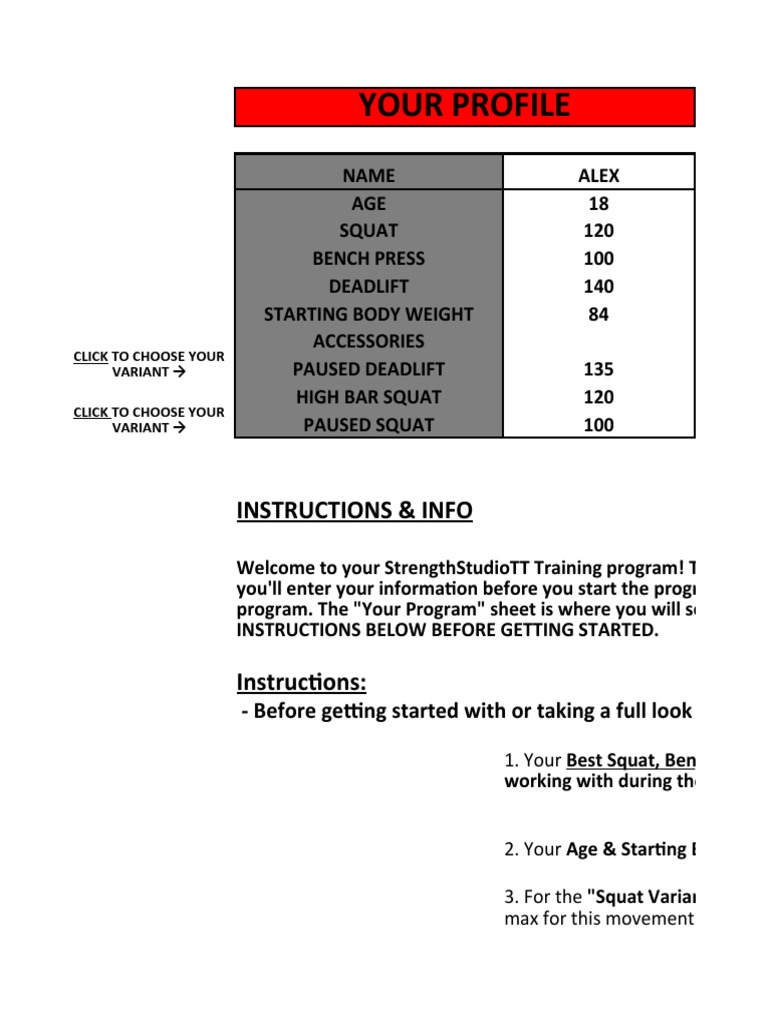 12-Week Strength Training Program | PDF | Weight Training | Strength ...