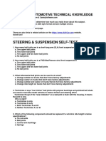 Self-Test Steering Suspension