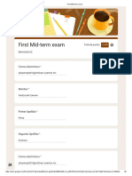 First Mid-Term Exam