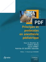 Principes Et Protocoles en Anesthésie Pédiatriqu