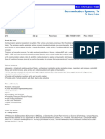 Communication Systems, 1/e: Book Information Sheet Book Information Sheet