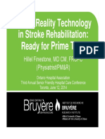 Virtual Reality Technology in Stroke Rehabilitation 