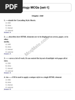 Web Technology (Chapter - CSS) Solved MCQs (Set-1)