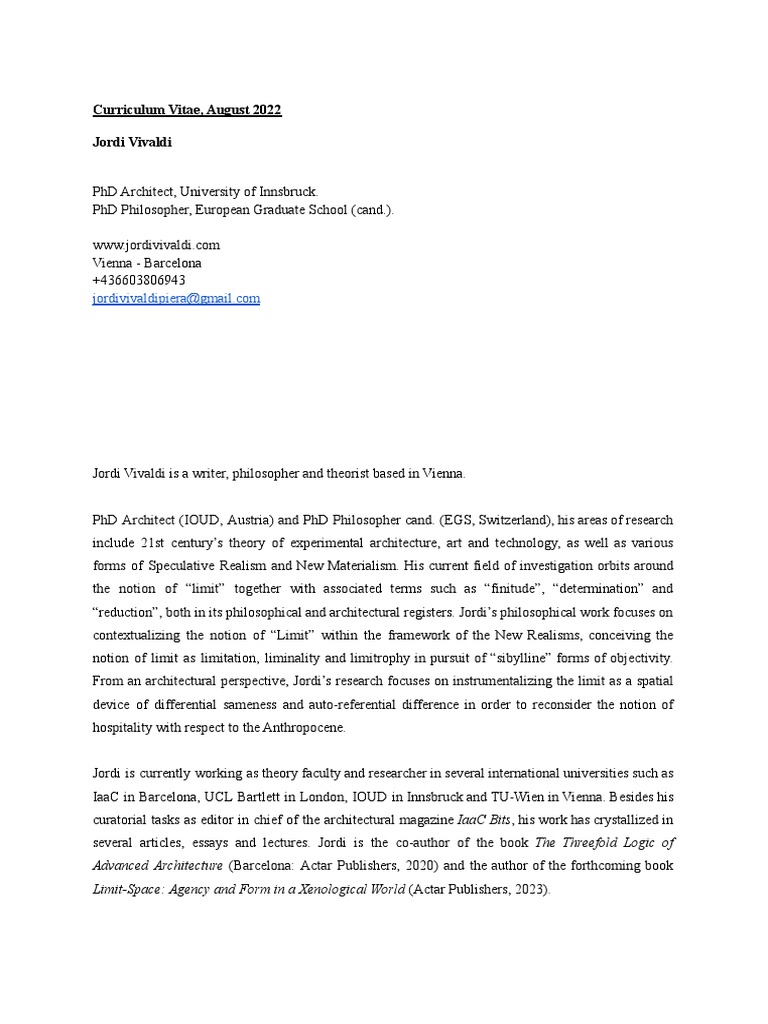 Curriculum vitae jordi vivaldi august 2022 pdf
