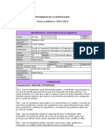 Programa de La Asignatura Curso Académico: 2015/2016