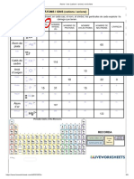 Àtoms I Ions (Cations I Anions) Worksheet