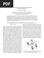 Adaptive suspension system for Mars Rover