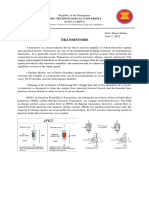 Cpe Ac 222 - Postrero, Aldwin H. Transistors.