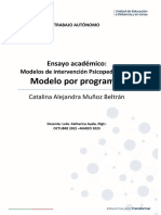 Modelos de intervención psicopedagógica: El modelo por programas