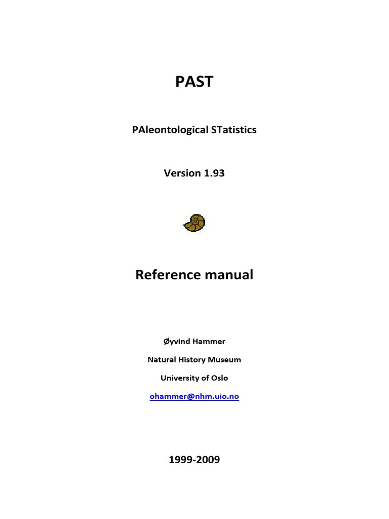 Past Statistical Analysis Software