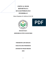 Critical Book Report Mata Kuliah Pisikologi Pendidikan: (Dosen Pengampu: Dr. Sudirman, SE, M. PD)