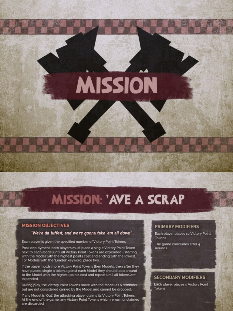 Modulorka Game Mission Objectives | PDF | Gaming