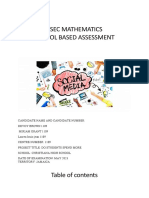 Mathematics SBA