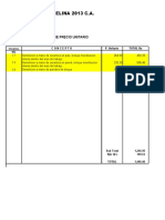 Demolición y precio unitario de materiales