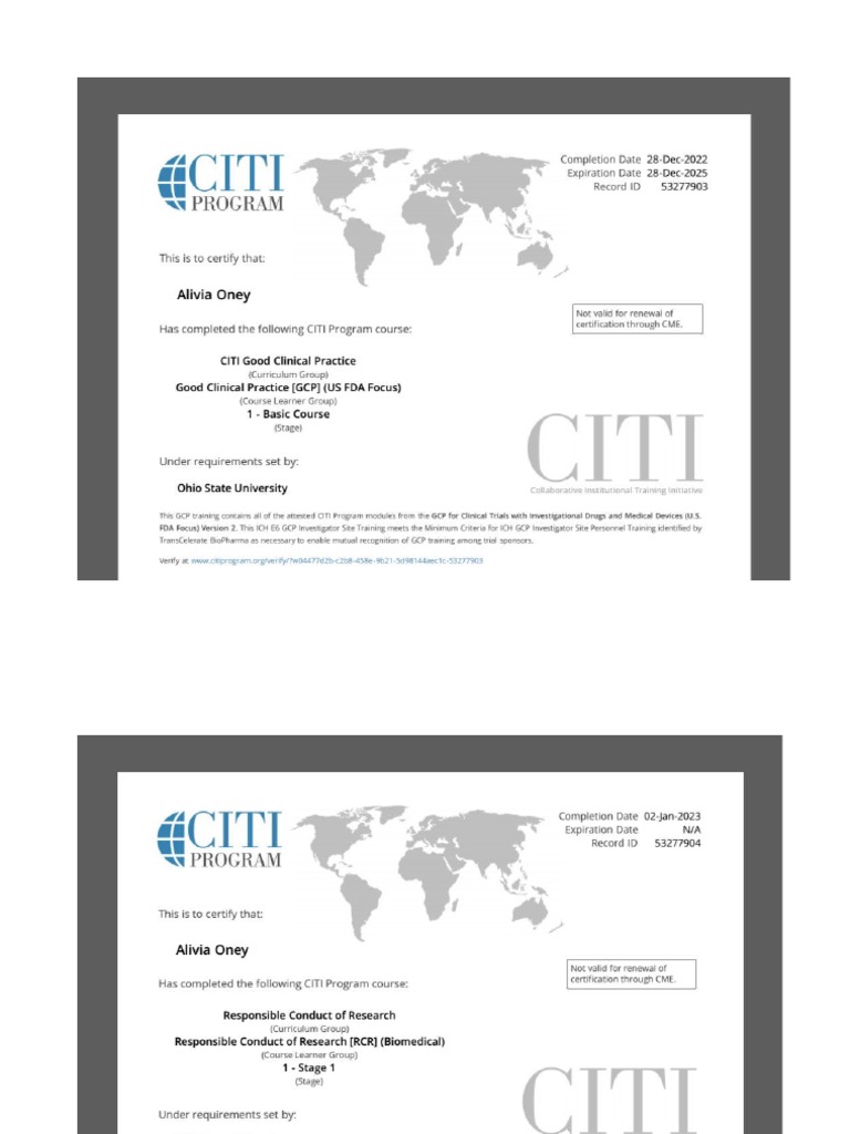 Citi Certifications PDF Citi Certifications PDF