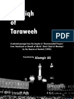 The Fiqh of Taraweeh Prayer