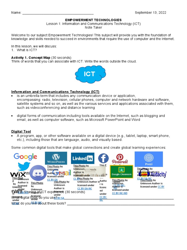 Em Tech Lesson 1 Pdf World Wide Web Internet Web