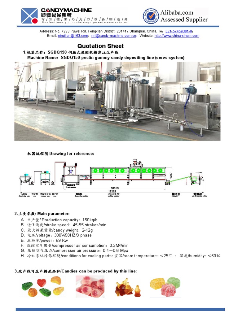 SGDQ150 Pectin Gummy (Revised) Line Heating PDF