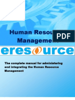 Human Resource Management in Eresource Erp