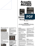 Acoustic Audio 802 Mixer Manual 1