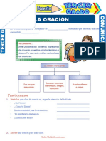 Clases de Oraciones para Tercer Grado de Primaria