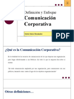 Definición y Enfoque Comunicación Corp 2023