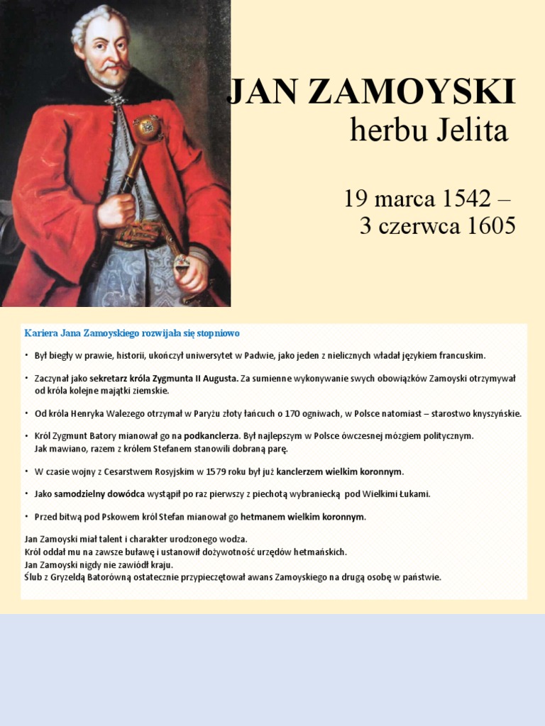 Jan Zamoyski PDF