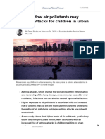 Asthma - How Air Pollutants May Increase Attacks in Urban Children